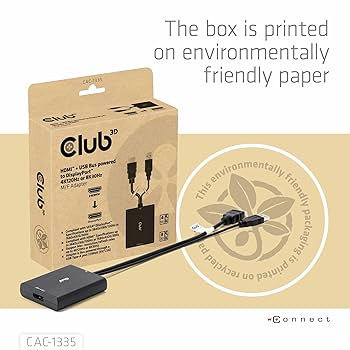 Amazon.co.jp: Club3D HDMI オス to DisplayPort メス 4K120Hz